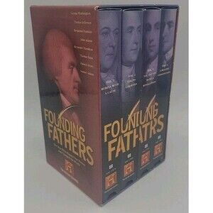 Pr Owned History Channel Founding Fathers 4Vol America Documentary VHS Untested